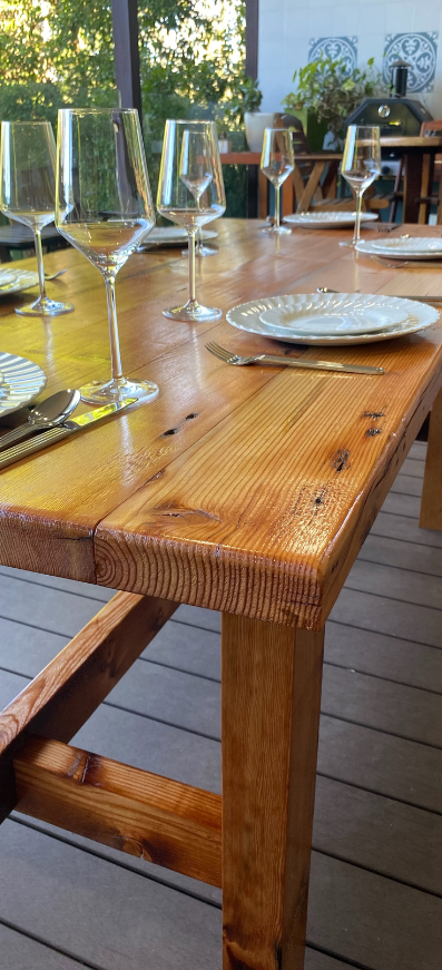 custom outdoor table